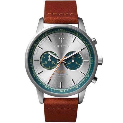 Image of Petroleum [TW03] mat rustfri stål Quartz med chronograph Herre ur fra Triwa, NEST107CL011812*